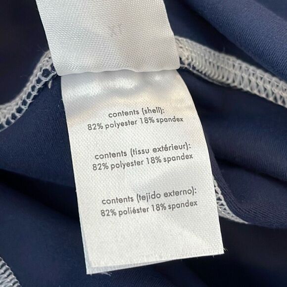 WeWoreWhat Womens Silhouette Ankle Flare One-Piece Athletic Jumpsuit Navy XL - Picture 10 of 13